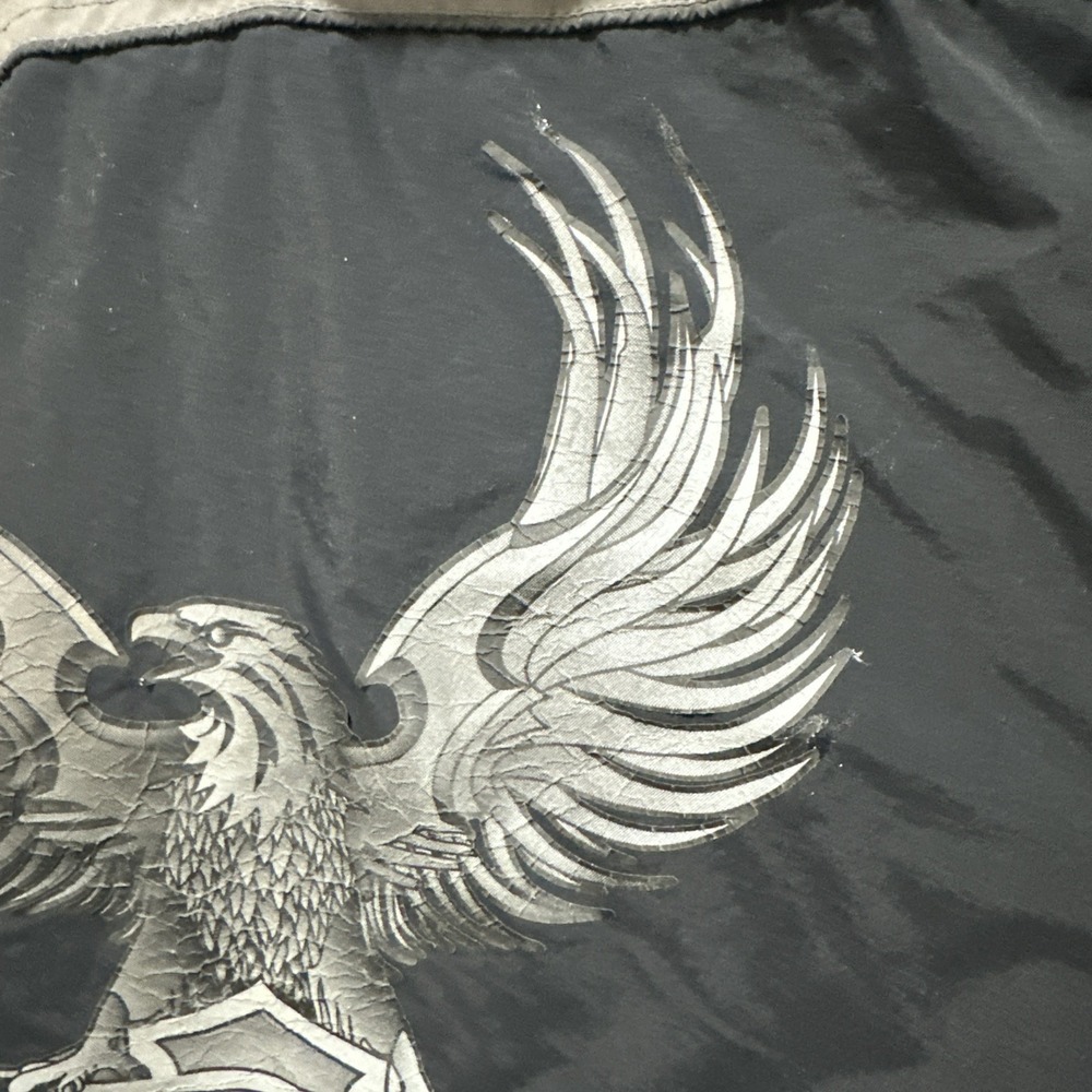 Harley-Davidson Men's Motorcycle Jacket Size‎ XL Black Gray Nylon Eagle Graphic - Picture 13 of 15
